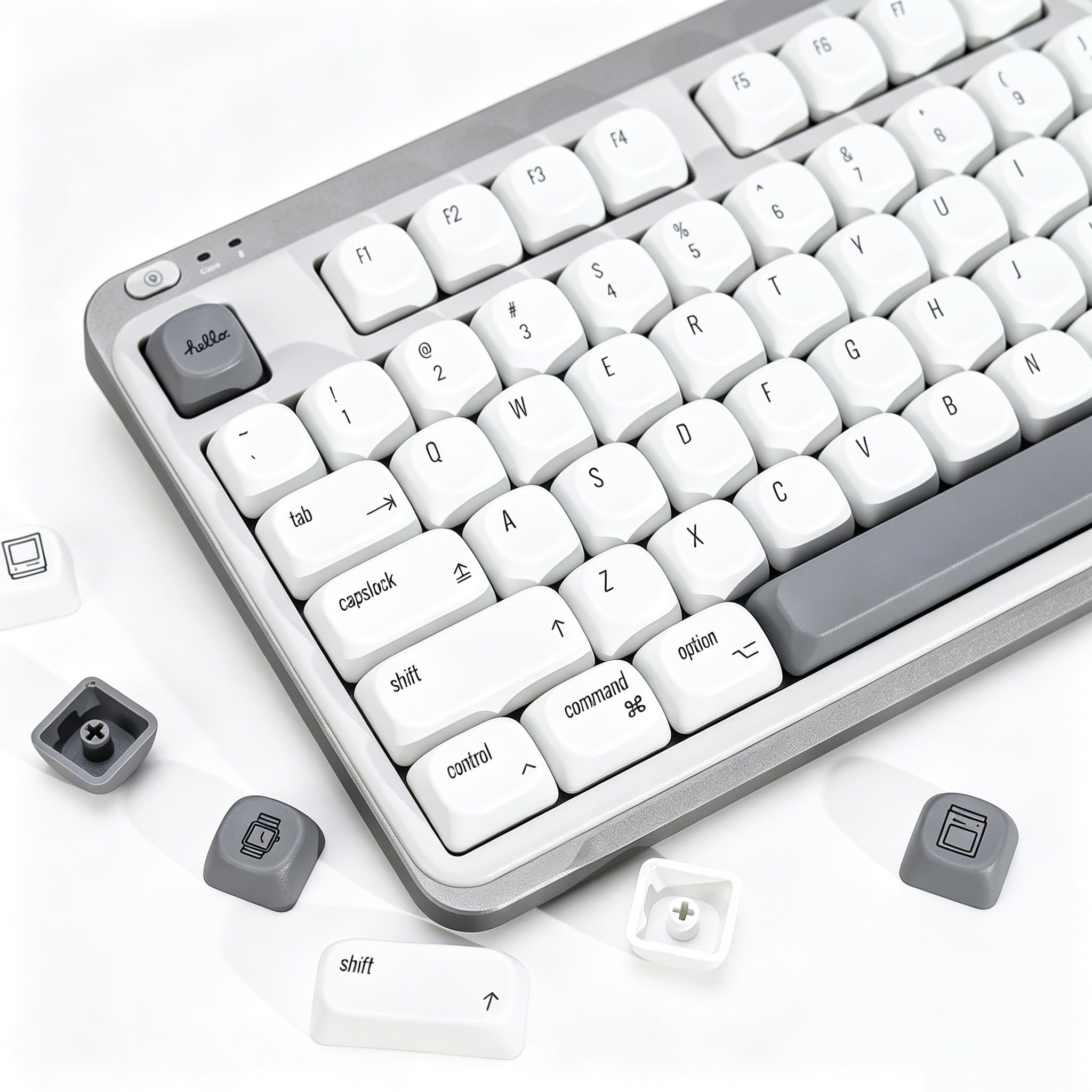 Amazon.com: YMKPVR KBDiy for MAC Style KOA Profile Keycaps Set,Dye